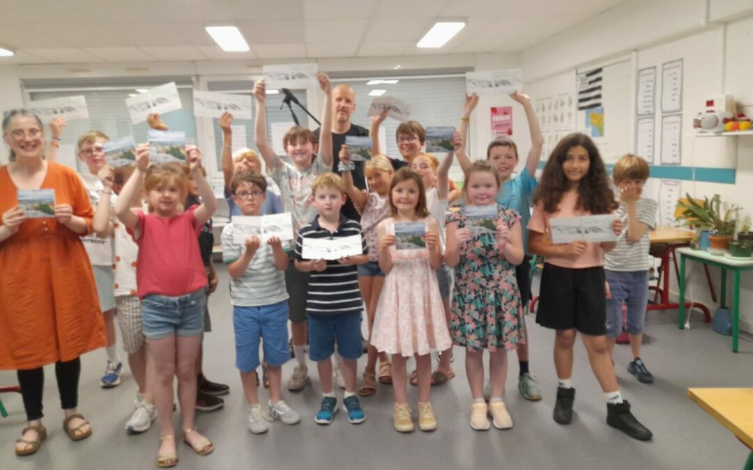 Kenavo Erwan ! Clap de fin pour l’intervention d’Erwan Burban dans la classe CE-CM1 bilingue