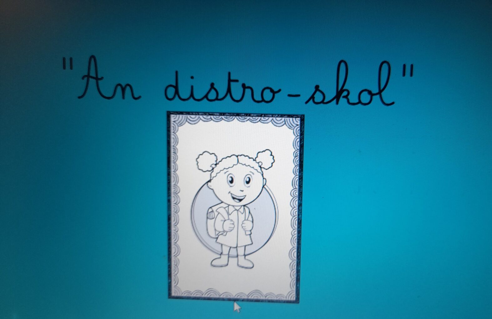 An distro-skol ! Poésie de la rentrée des CE CM bilingues.